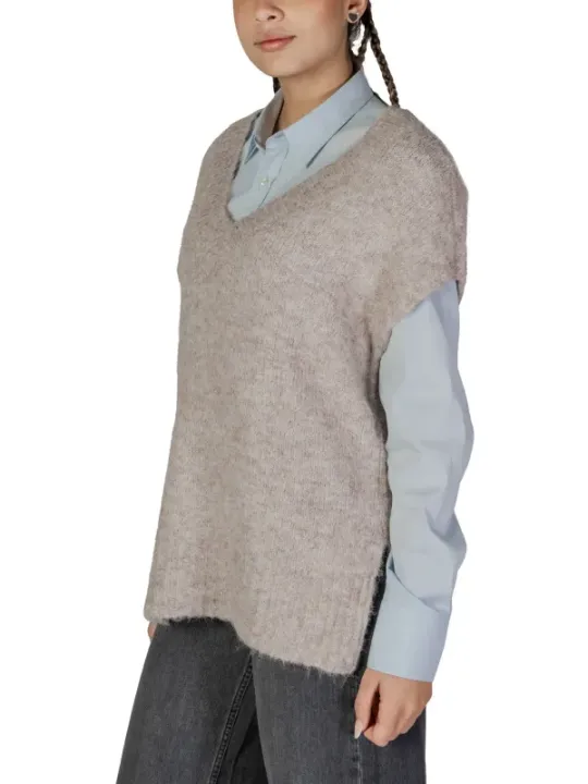 Vero Moda Strickpullover Damen beige