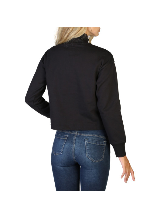 Schwarzer Champion Rollkragenpullover Baumwolle