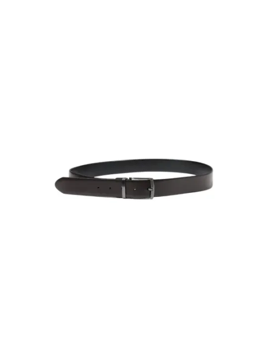 Schwarzer Guess Ledergürtel mit Logo