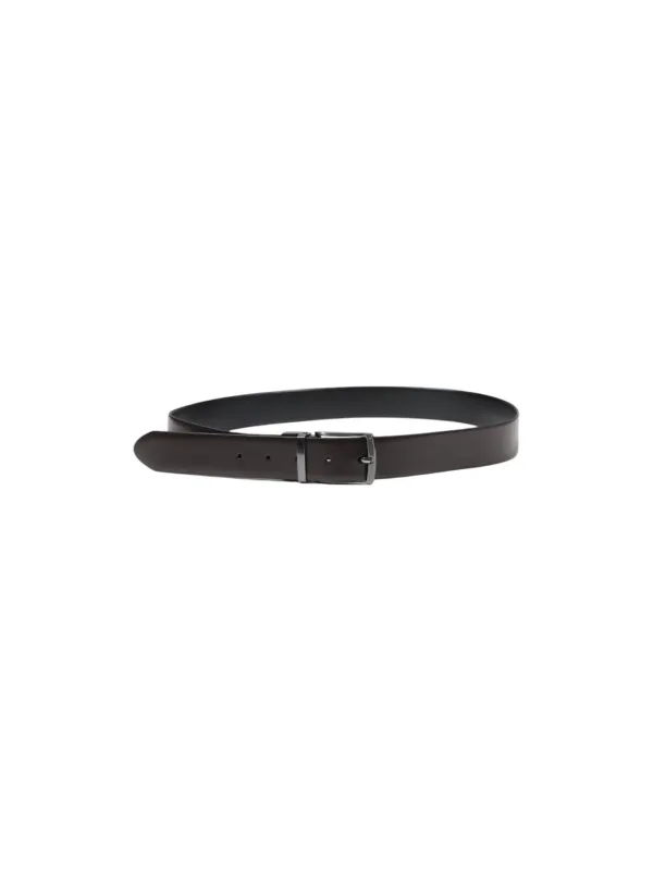 Schwarzer Guess Ledergürtel mit Logo Schwarzer Guess Ledergürtel mit Logo