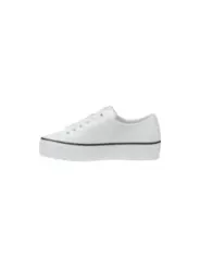 Weiße Plateau-Sneakers von Calvin Klein