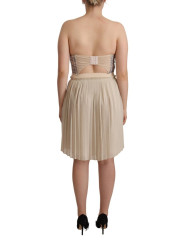 Dresses Chic Beige Strapless A-Line Dress 300,00 € 8058301885002 | Planet-Deluxe