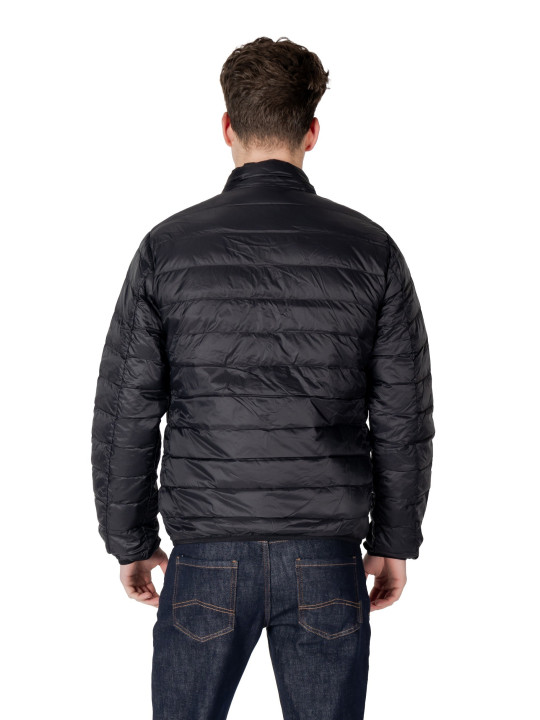 Schwarze Ea7 Herren Pufferjacke