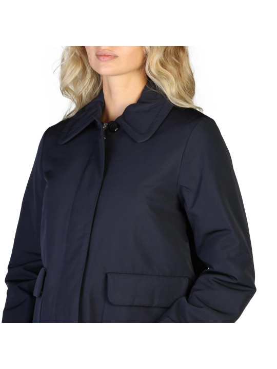 Dunkelblaue Zip-Jacke für Damen