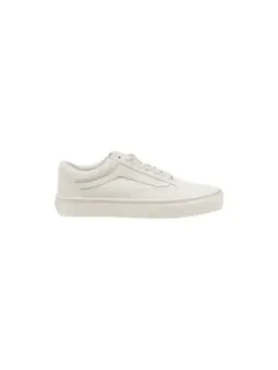 Weiße Leder-Sneakers mit dicker Sohle