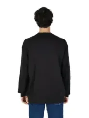 Schwarzes Baumwoll-Langarm-T-Shirt Calvin Klein