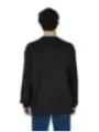 Schwarzes Baumwoll-Langarm-T-Shirt Calvin Klein