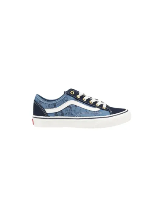 Blaue Vans 479098 Sneaker mit Blumen