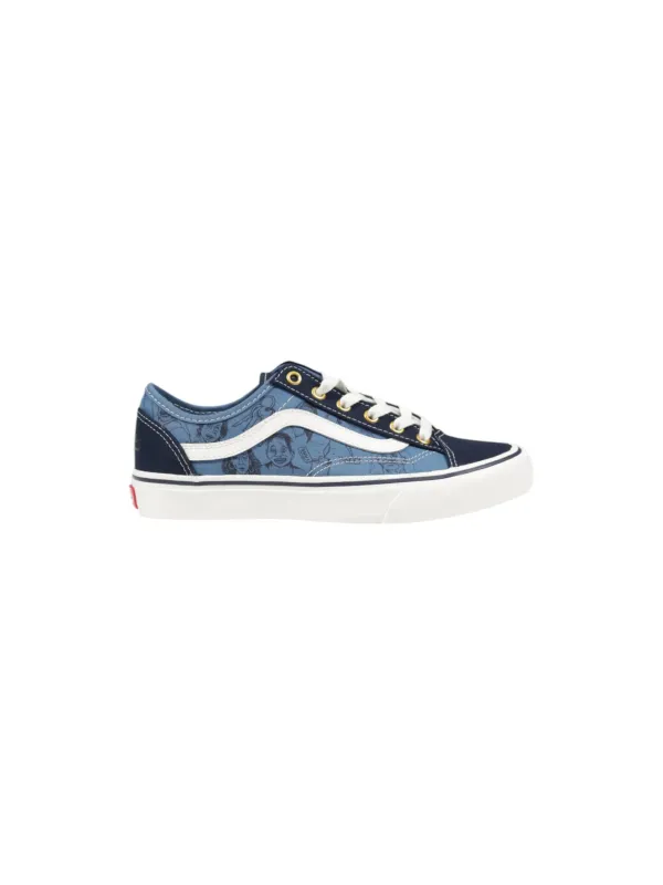 Blaue Vans 479098 Sneaker mit Blumen