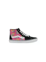 Schwarze Vans mit pinkem Absatz