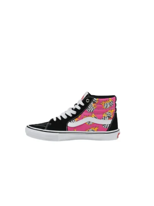 Schwarze und pinke Vans Sneaker