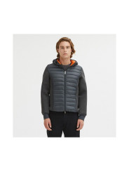 Jackets Elegant Grey Goose Down Puffer Jacket 240,00 € 8056182567819 | Planet-Deluxe