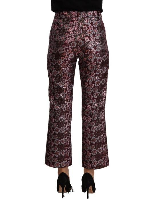 Jeans & Pants High Waist Jacquard Flared Cropped Trousers 450,00 € 7333413042729 | Planet-Deluxe