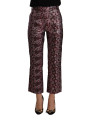 Jeans & Pants High Waist Jacquard Flared Cropped Trousers 450,00 € 7333413042729 | Planet-Deluxe