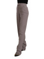 Jeans & Pants Elegant High Waist Silk Blend Trousers 900,00 € 7333413042705 | Planet-Deluxe