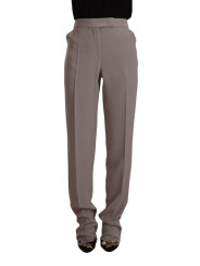 Jeans & Pants Elegant High Waist Silk Blend Trousers 900,00 € 7333413042705 | Planet-Deluxe