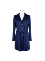 Jackets & Coats Elegant Wool Vergine Women's Blue Coat 1.150,00 € 8050246660072 | Planet-Deluxe