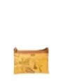 Tasche mit distressed Leder und Kartenmuster