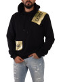 Sweaters Elevate Your Style with a Black Golden-Logo Pullover 650,00 € 8053286687658 | Planet-Deluxe