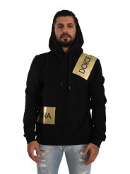 Sweaters Elevate Your Style with a Black Golden-Logo Pullover 650,00 € 8053286687658 | Planet-Deluxe