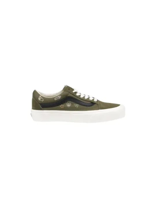 Grüne Vans Jugend-Sneakers Größe 4