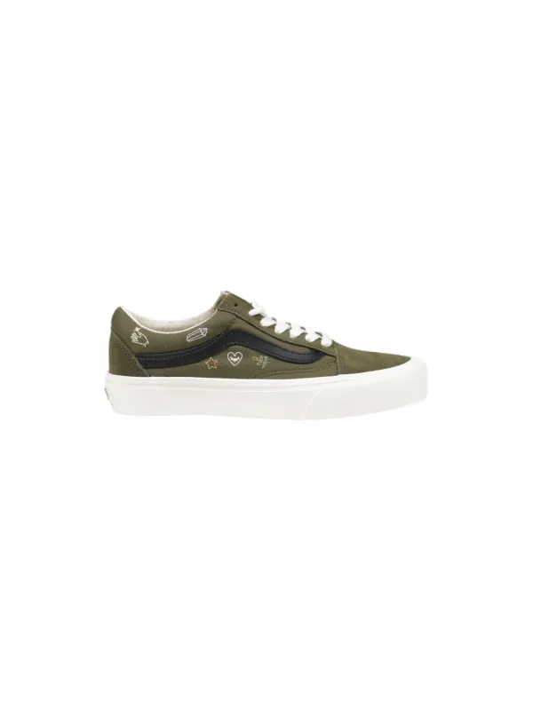 Grüne Vans Jugend-Sneakers Größe 4