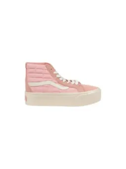 Rosa gesteppte Vans High-Top Sneakers