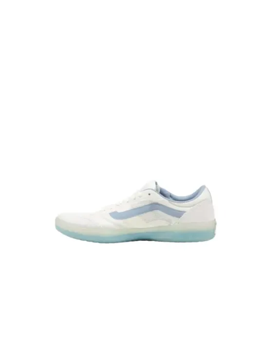 Weiße Vans Sneaker mit blauem Boden