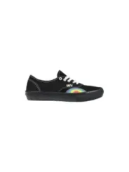 Schwarze Vans 479108 Sneaker mit Regenbogen