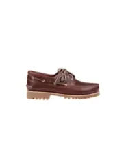 Braune Timberland Lederschuh Seitenansicht