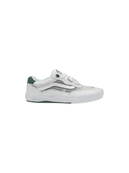 Weiße Vans Sneakers mit Grünakzenten