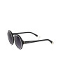 Sunglasses for Women Elegant Black Round Sunglasses with White Accent 180,00 € 3000006049017 | Planet-Deluxe