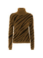 Sweaters Elegant Striped High Collar Sweater 90,00 € 8060834614691 | Planet-Deluxe