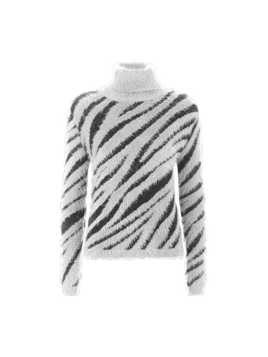 Sweaters Chic High Collar Stripe Sweater 90,00 € 8060834614769 | Planet-Deluxe