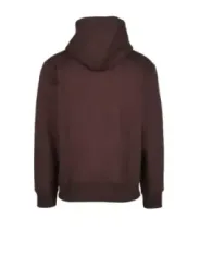Dunkelbrauner Adidas Kapuzenpullover mit Reißverschluss