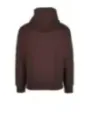 Dunkelbrauner Adidas Kapuzenpullover mit Reißverschluss