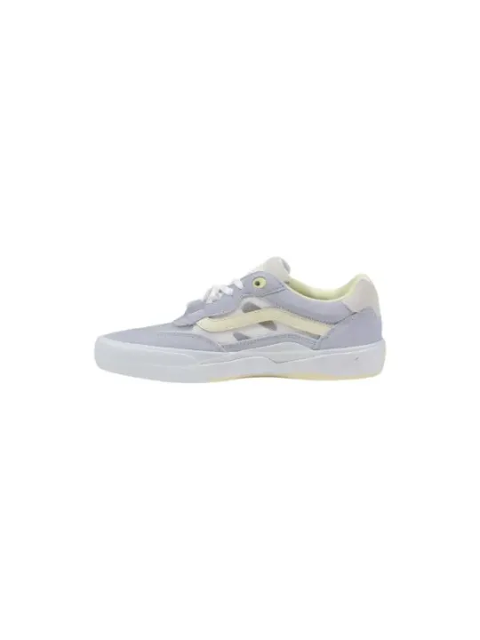 Weiße, graue und gelbe Vans-Sneakers