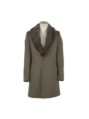 Jackets Elegant Italian Wool Mink Coat 1.750,00 € 8050246660171 | Planet-Deluxe