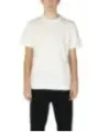 Weißes Baumwoll-T-Shirt mit Logo