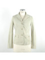 Jackets & Coats Chic White Leather Jacket by Emilio Romanelli 470,00 € 8050246660720 | Planet-Deluxe