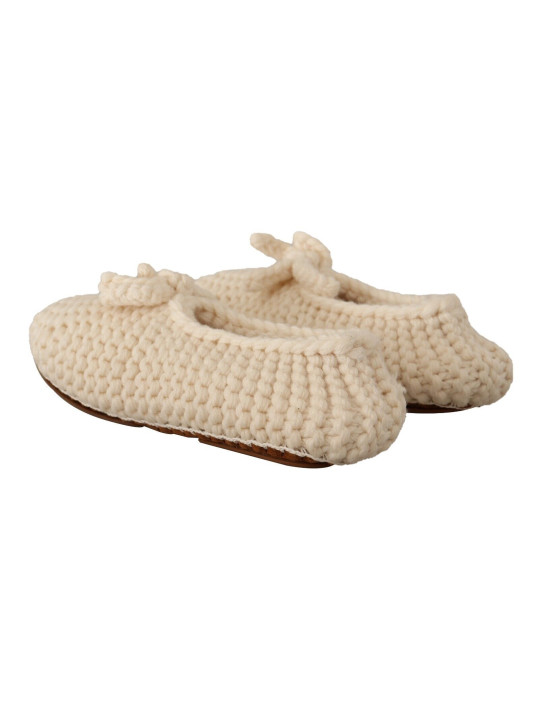 Flat Shoes Chic Wool Knit Ballerina Flats 1.000,00 € 8057155322824 | Planet-Deluxe