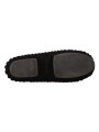 Flat Shoes Elegant Black Wool Knit Ballet Flats 1.000,00 € 8057155282883 | Planet-Deluxe