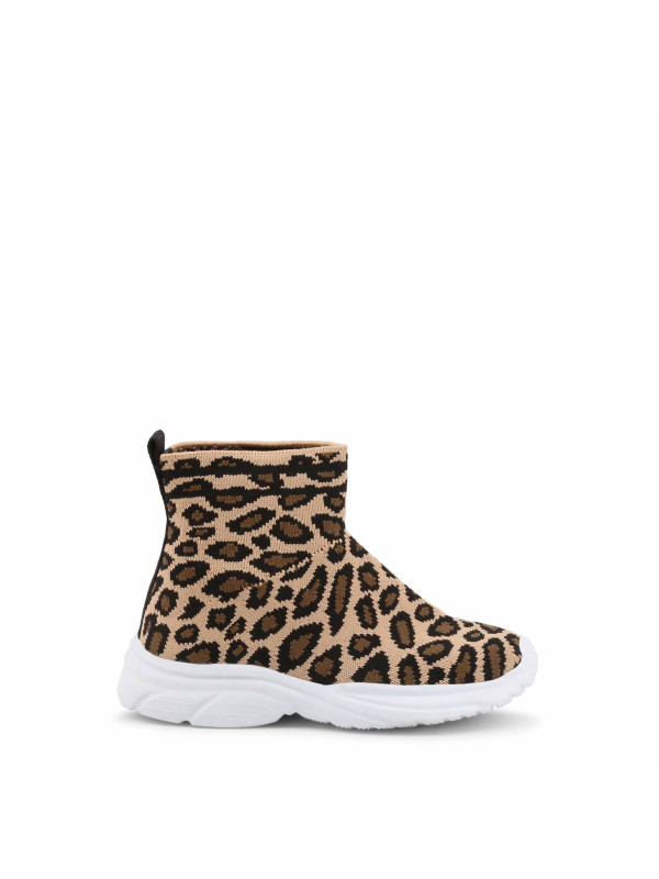 Animalprint Stiefel beiger dicker Sohle Animalprint Stiefel beiger dicker Sohle