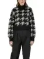 Vero Moda Hahnentritt Pullover Schwarz