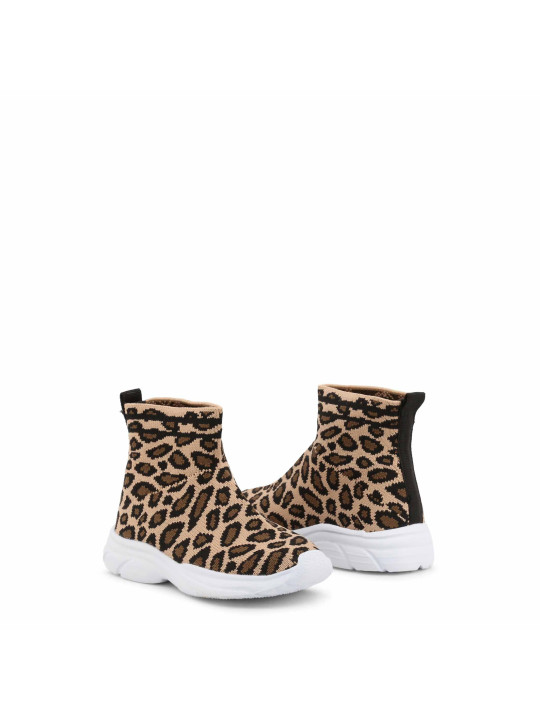 Animalier High-Top Sneaker Braun