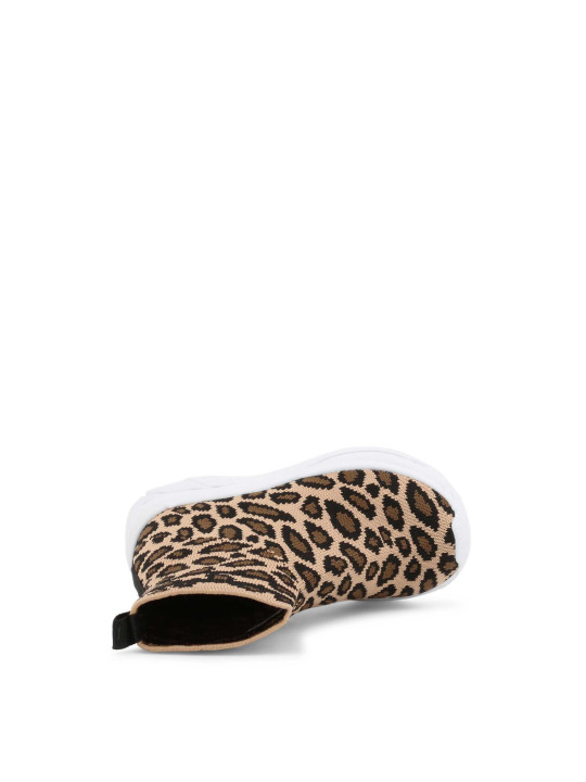 Leopardenmuster-Stiefelette Braun Shone 1601-004
