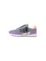 Lila Herren-Sneakers mit Zebra-Schnürsenkeln