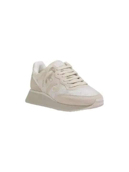 Weiße Wushu 478283 Sneaker wellenförmig