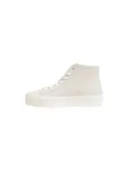 Weiße Calvin Klein Leder Sneakers