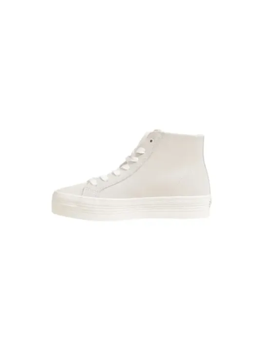 Weiße Calvin Klein Leder Sneakers